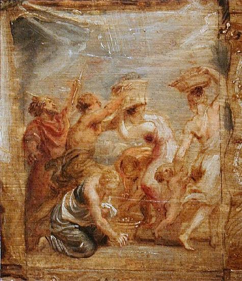 Peter Paul Rubens The Israelites Gathering Manna Norge oil painting art